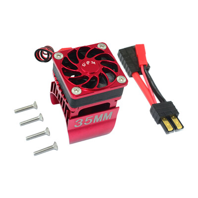 

Tailored Aluminum Motor Radiator With Cooling Fan For Traxxas TRX-4 RC Car 540 Motor