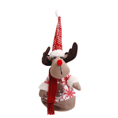 

Siaonvr Christmas Sled Shape Portable Candy Bag Cartoon Deer Pattern Apple pouch Snowman