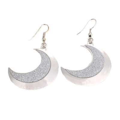 

Hot Women Frosted Wild Stud Earrings Jewelry Retro Moon Wild Earrings