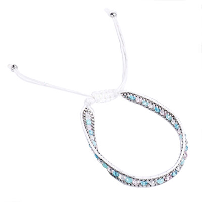 

Retro National Style Manual Mixed Weaving Bracelet Colorful Beads Red Rope Bracelet Unisex Pair Jewellery