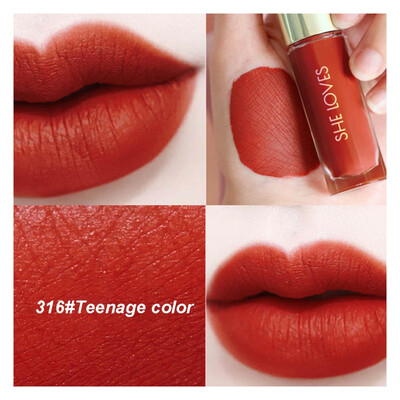 

Matte Lip Gloss Non-stick Cup Waterproof Long-lasting Easy To Color Matte Liquid Lipstick