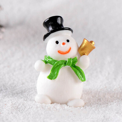 

Christmas Old Man Snowman Sled Snow Micro Landscape Snow Scene Resin Decoration