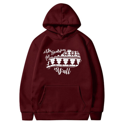 

Toponeto Mens Casual Round Neck Printed Long Sleeve Hoodies Pockets Top Sweatshirt