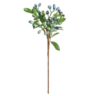 

Artificial Flower Single Five-Prong Simulation Olive Fruit Blueberry Fruit Cranberry Berry shooting prop flower home decor