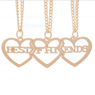 

New Fashion Women Fashion Golden Jewelry Necklace Pendant 3 Pcsset Jewelry