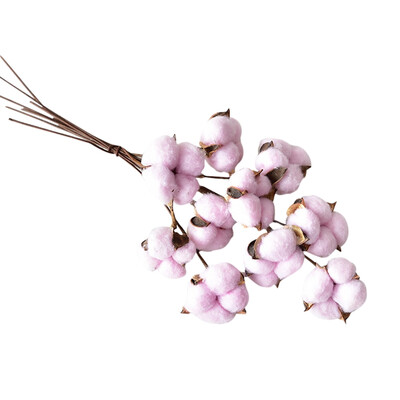 

Artificial Cotton Stems Flowers Cotton Boll Branches Farmhouse Rustic Style Vase Display Filler Floral Wedding Centerpiece Decor