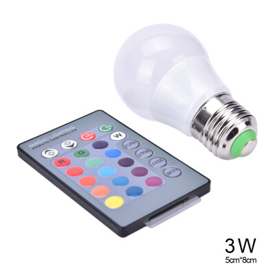 

35W E27 rgb led high power led lamp night light Lamp Led 16 Colors 24 key Remote Control IR For christmas holiday night light