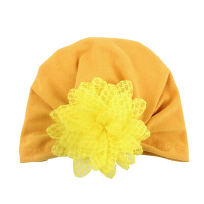 

2019 New Baby Girl Flower Elastic Hats Turban Cap Cute Soft Infant Hair Accessories