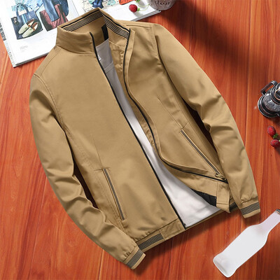 

Toponeto Mens New Fashion Autumn Winter Casual Coat Long Sleeved Turn-down Collar Jacket