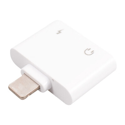 

2 in 1 Audio Charging Adapter For iPhone X 8 7 Plus Adapter Dual Splitters Headphone Cable Adapter