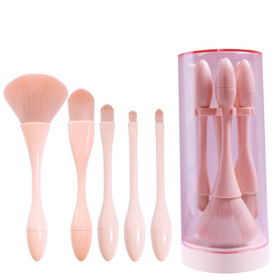 

Mini Makeup Brush Set Soft Comfortable Loose Powder Foundation Brush Blush Eyeshadow Brush Plastic Brush Kit