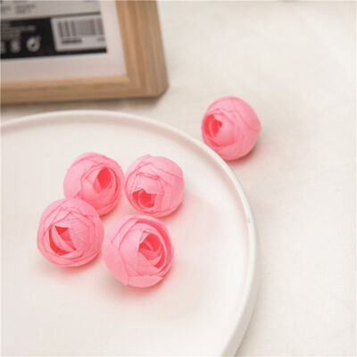 

10pcs Artificial Tea Rose Bud Small Peony Flower Head Flores For Wedding Decoration Wreath Scrapbooking Diy Craft Fake Flowers