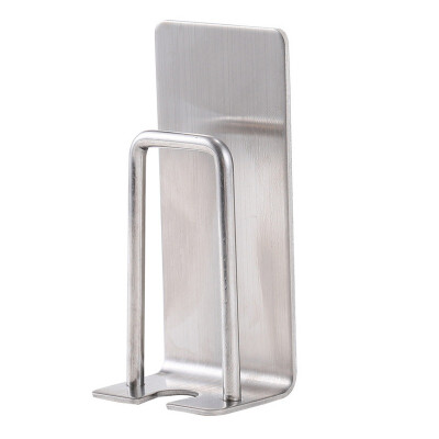 

Self-adhesive Wall Mounted Stainless Steel Toothbrush Holder And Cup Holder Bath Kitchen Organizer