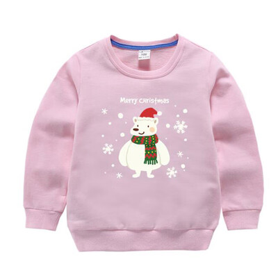 

Autumn Kids Baby Boy Girl Christmas Hoodies Cartoon Sweatshirts Casual Toddler Blouse Long Sleeve Outerwear 4 Colors