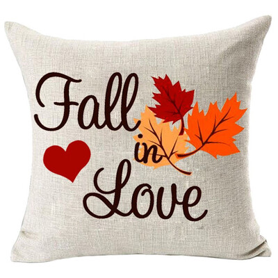 

JPGIF Home Decor Fall in Love Cotton Linen Pillow Covers 18x18inch Wedding Gift