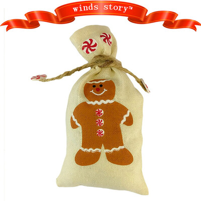 

1Pcs Christmas Tableware Knife And Fork Bag Cover Christmas Burlap Cutlery Set Christmas Gift Bag Christmas Decoration