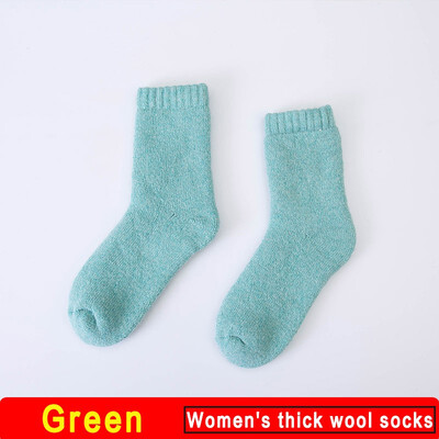 

1 Pair Women Thicken Thermal Wool Cashmere Warm Casual Socks Winter Crew Socks