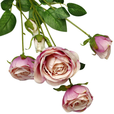 

Beautiful Mariage Fake Flower Rose Artificial Peony Silk Flowers Small Bouquet Flores Home Party Spring Wedding Decoration