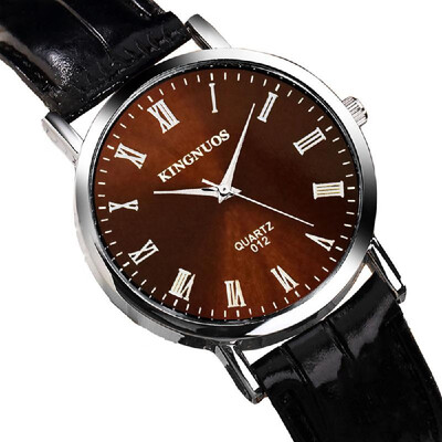 

Korea Neutral Roman Digital Trend Fashion Belt Mens Watch Student Ultra-thin Quartz Watch Waterproof Watch Blue black belt