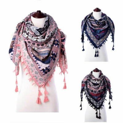 

Lady Women Blanket Oversized Tartan Scarf Wrap Shawl Plaid Cozy Checked Pashmina