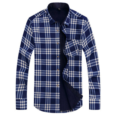 

Tailored Fashion Mens Casual Print Pliad Slim Long Sleeve Shirt Blouse Tops