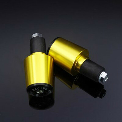 

2x Aluminum Alloy Handlebar Shockproof Motorcycle Grips Bar Plug Slider End Cap