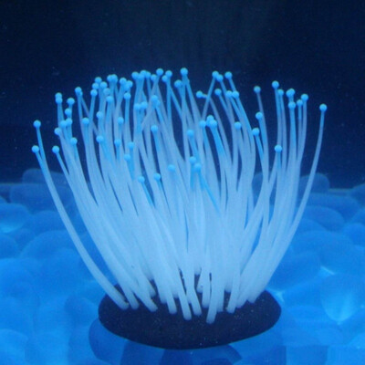 

High Simulation Luminous Sea Anemone Fish Tank Aquarium Plant Decoration Equipment Artificial Aquarium Plant Fishing Accessories