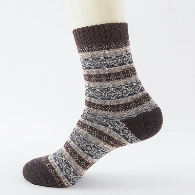

Winter Thick Warm Stripe Wool Socks Casual Calcetines Hombre Sock Business Male Socks