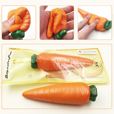 

YIWULA1PC Cute Carrot Slow Rising Collection Squeeze Stress Reliever Toy