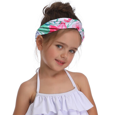 

2019 New Headbands For Girls Print Chiffon Boho Ethnic Style Elastic Hairbands Hair Ornament Holder Swimsuit Accessories