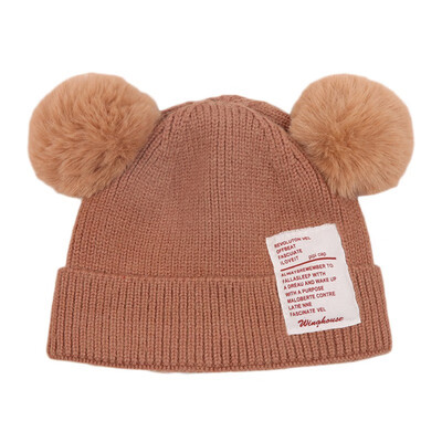 

Kakakid Baby Cap Toddler Kids Baby Warm Winter Knit Beanie Fur Pom Pom Hat Baby Boys Girls Cap 3-24M