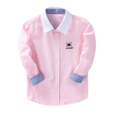 

Children Spring 2018 New Autumn Fashion Kids For Baby Printed Cotton Long Sleeve Collar Shirt Casual Boys Tops
