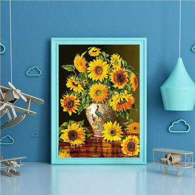 

Toponeto Embroidery Paintings Rhinestone Pasted DIY Diamond Painting Cross Stitch 5D