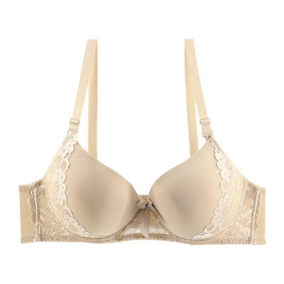 

Women Large Size D Cup Bras Lace Floral Embroidery Push Up Bras Smooth Breathable Gathered Adjustable Bralette Women Underwear