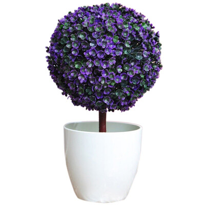 

Artificial Flowers Pine Cherry Blossom Ball Potted Artificial Home Decor Festival Fake Flowers Wedding Decorative