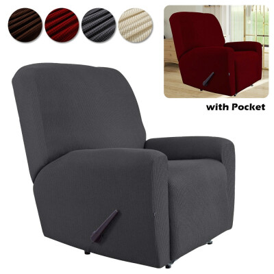 

High Elastic Wingback Chair Recliner Covers Armchair Sofa Cover Stretch Furniture Slipcover Washable