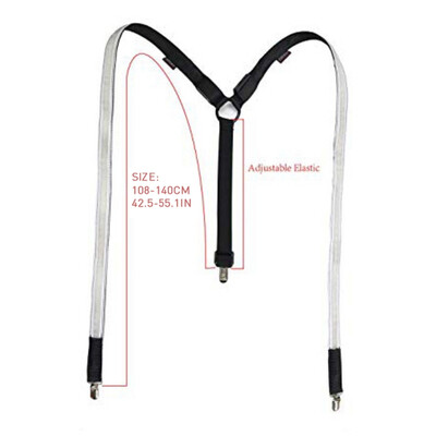 

Unisex Fashion Party Decoration LED Light Up Suspender Colorful Change Color Personality