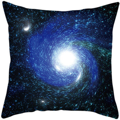 

Mysterious Universe Black Hole Cushion Cover Cotton Linen Star Black Hole Galaxy Home Deocrative Pillows Cover for Sofa Cojines