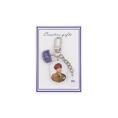Kpop BTS EXO BLACKPINK TWICE SEVENTEEN Acrylic Keychain Cute Keyring Charm