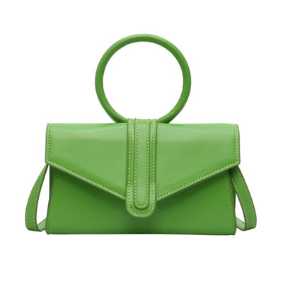 

Chic Mini Circle Handle Flip Cover Square Shoulder Bag Handbag Crossbody Pouch