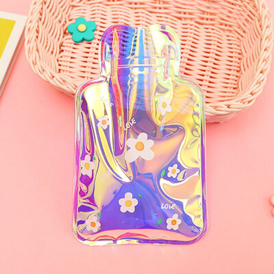 

Mini Cute Portable Laser Hot Water Bottle Cartoon Simple Winter Warm Water Bag Note Water Hand Warmers