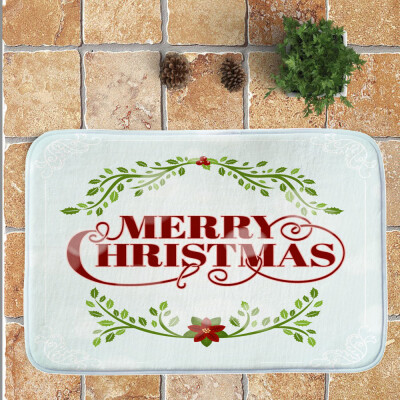 

Tailored Merry Christmas Welcome Doormats Indoor Home Carpets Decor 40x60CM