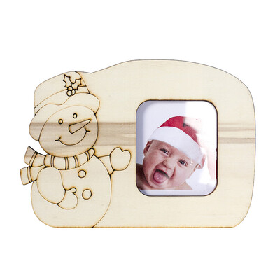 

JPGIF New wooden Christmas Photo Frame Decorations Photo Ornament Table Decor