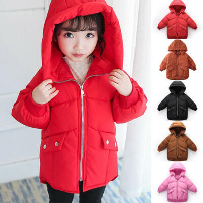 

Winter Jacket Duck Down Coat Fashion Children Warm Zipper Pocket Slim Parka