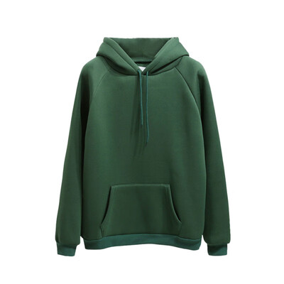 

Harajuku Thicken Women Hoodies Sweatshirt Autumn Winter Fashion Yellow Pullover Pocket Casual Drop-shoulder Coat Female