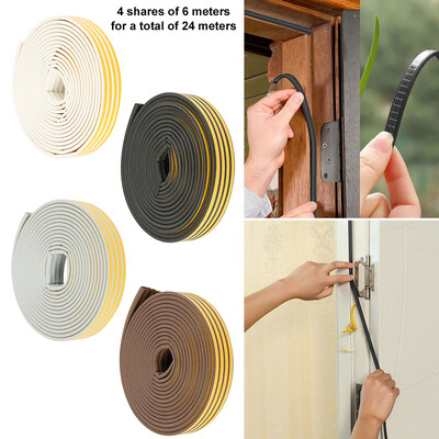 

Durable 24M D Shape Car Door Window Trim Edge Moulding Rubber Weatherstrip Seal Strip