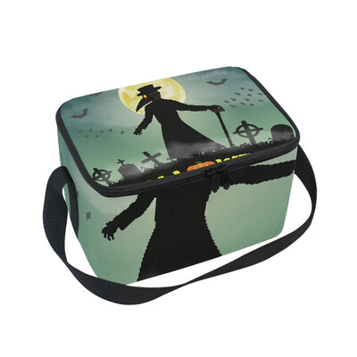 

ALAZA Lunch Box Insulated Lunch Bag Large Cooler Halloween Plague Doctor Tote Bag
