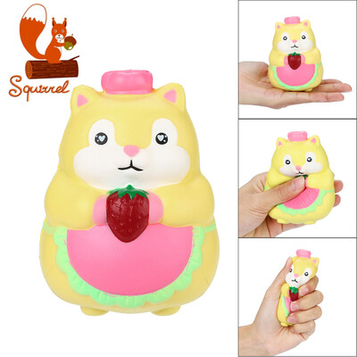 

Siaonvr Favorite Squirrel Scented Squishies Slow Rising Squeeze Toys Stress Reliever Toy