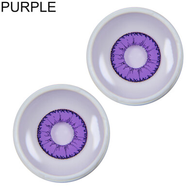 

1Pair Circle Colored Contact Lenses Yearly Use Cosplay Party Colorful Eye Makeup