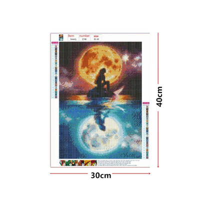 

Full Round 5D DIY Diamond Painting Pasting Paint By Number Kits Crafts Sewing Cross Stitch Wall Art Home Decoration